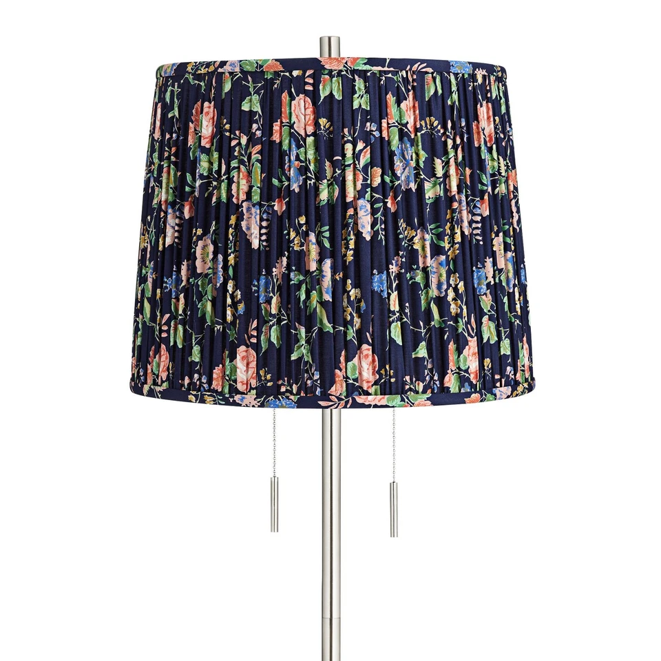 ABBA 65 «H матовая сталь с темно-синий абажур двойной цепи напольная лампа - Изображение 2 из 4