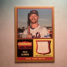 2025 Topps Heritage - Clubhouse Collection Relic Pete Alonso #CCR-PA Gold /99