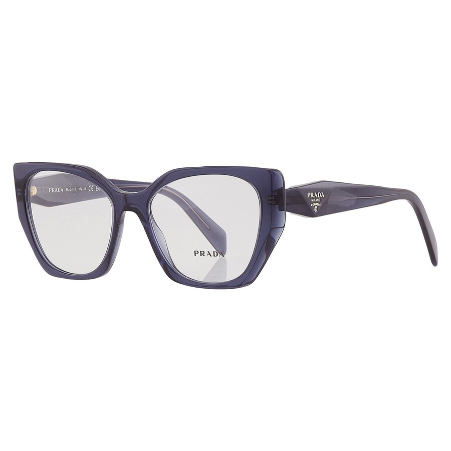 Prada PR18WV 08Q1O1 Eyeglasses Blue Crystal Frame Demo Lens 54mm