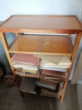 Libreria mobile 4 ripiani legno Vintage anni 60 Cm 64x34x111h