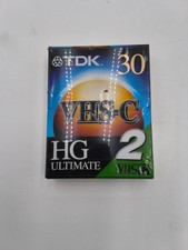 TDK 30 VHS-C Camcorder Videotape HG Ultimate 2 Pack NEW Cassette Tape SEALED