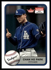 Chan Ho Park 2001 Fleer Platinum #203 Dodgers MLB READ FREE SHIP AutographDen
