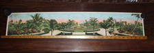 E. C. Kropp Antique 1930s panorama 34"x7" Bayfront Park Miami Skyline