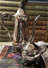  Viners of Sheffield Coffee Pot and Sugar Dish