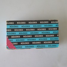 Vtg Rolodex C24 Blank White Unruled Refill Cards 2.25" x 4"Rotary File 9 Packs