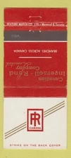 Matchbook Cover - Canadian Ingersoll Rand Company 1957 21 Strike Feature