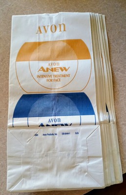 Lot of Avon Paper Bags &Paper Totes & 2 With Handle Many Sizes 