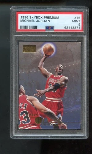 1996-97 Skybox Premium #16 Michael Jordan PSA 9 Graded Card NBA 96-97 1996-1997