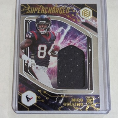 Panini 2021 Elements Supercharged Nico Collins Rookie Patch /99 #SCH-NCO Texans