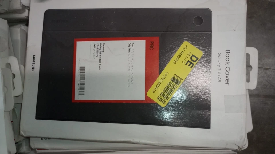 Funda libro plegable genuina Samsung Galaxy Tab A8 oscura/gris (lote de 50) Foto 4 de 4