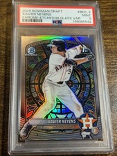 XAVIER NEYENS 2025 Bowman Draft #BDC-2 Etched in Glass Variation SP PSA 9