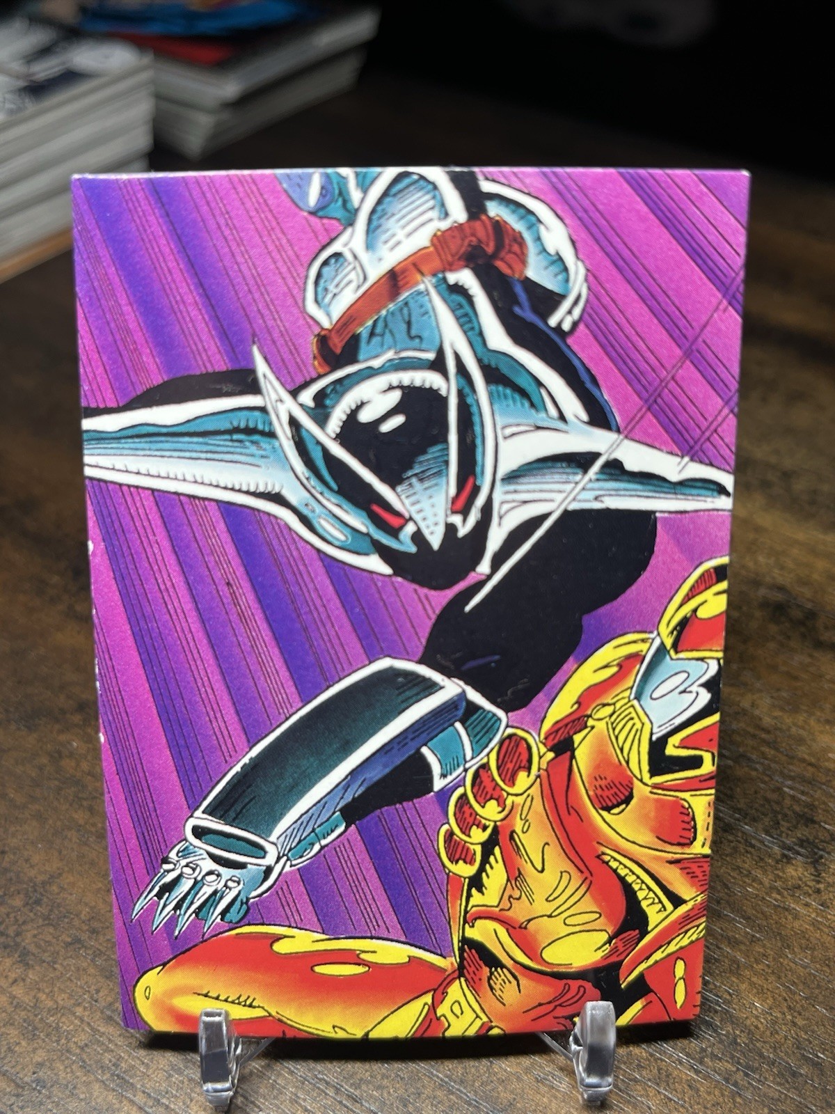 1992 Comic Images Shadow Hawk Card #65 Attack