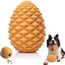 MITOCAPY Halloween Dog Chew Toys - Pine Cone Treat Dispenser for Med/Large Pets