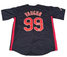 CHARLIE SHEEN SIGNED RICK VAUGHN "MAJOR LEAGUE" MOVIE JERSEY - PSA COA