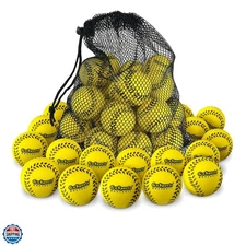 Mini Foam Baseballs - 20 or 50 Pack for Pitching Machines and Batting Accurac...