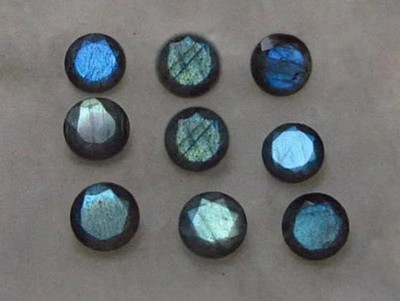 AAA+  Natural Top Quality Labradorite Faceted Round  Shape Loose Gemstone
