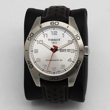 Men's Tissot PRS 516 Day Date Powermatic 80 White dial T131.430.16.032.00
