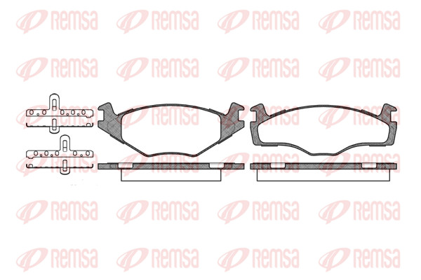 Remsa BremsbeläGe Bremsbelegsatz Vorne FüR VW Polo Coupe Seat Ibiza II-image