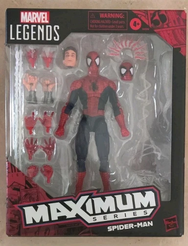 MARVEL LEGENDS MAXIMUM SERIES 6 INCH SPIDER-MAN DELUXE IN HAND