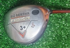 Callaway Big Bertha Fusion 13° Fairway Wood 3+ Aldila NVS 350 55•S Stiff 42.5"