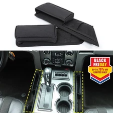 Black Car Central Gear Shift Side Storage Bag For Ford F150 2009-14 Accessories 