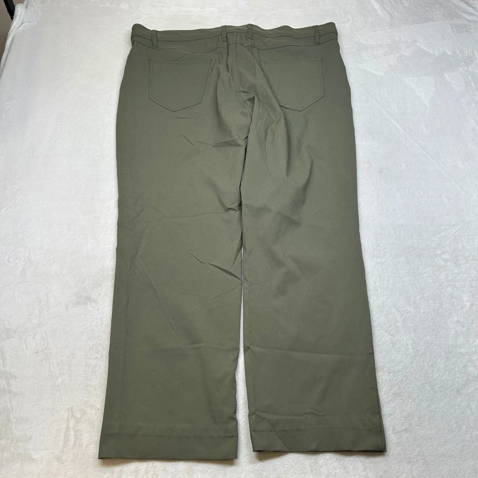 Weatherproof Vintage Performance Pants Mens 42x29 Olive Green Casual Comfort - Image 3 of 4
