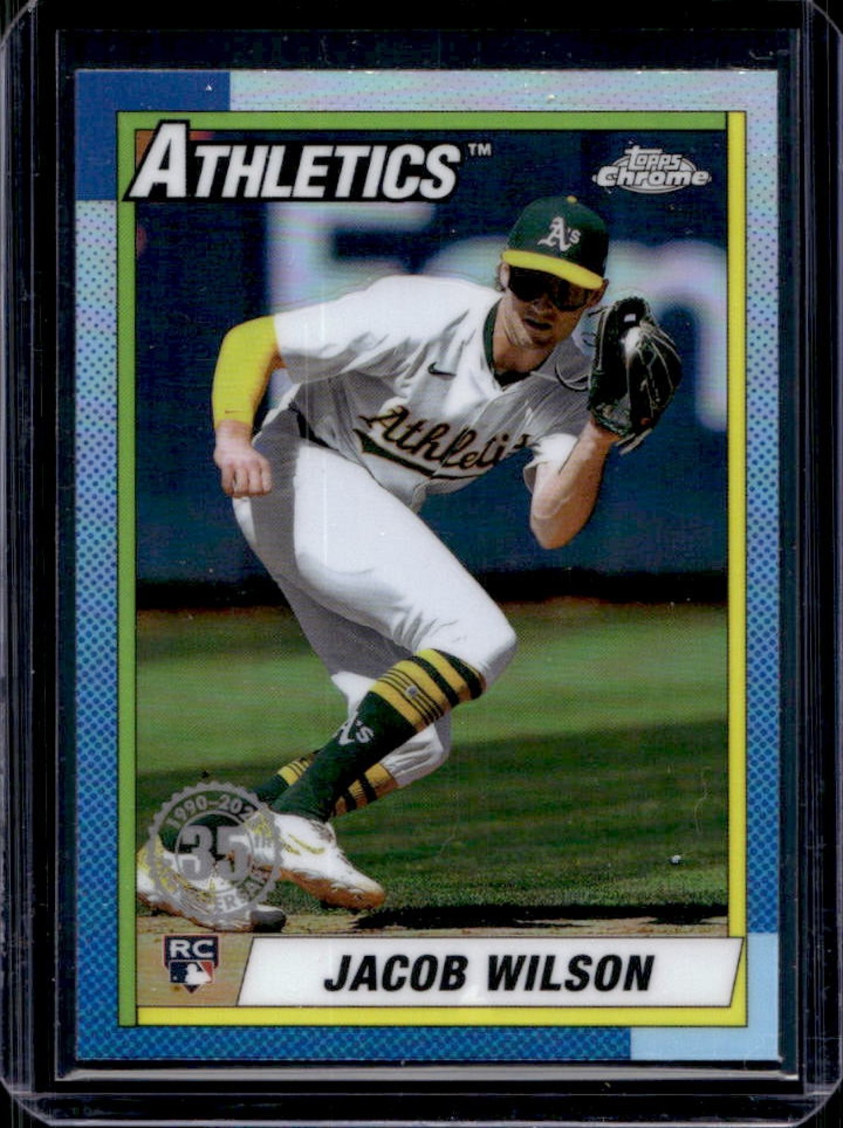 2025 Topps Chrome Jacob Wilson 1990 Baseball RC Rookie #90CB-18 Athletics