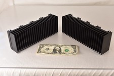 Pair 221mm x 80mm x 50mm Large Aluminum Heat Sinks Radiators Power Amplifier