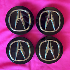 Set 4 Black Wheel Center Caps 69mm 2.75in Chrome Logo Fits Acura Mdx Rdx Rim Hub Set 4 Black Wheel Center Caps 69mm 2.75in Chrome Logo Fits Acura Mdx Rdx Rim Hub