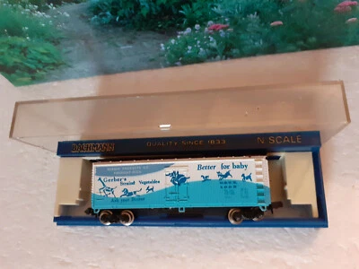 BACHMANN N Ref. 5181 - Wagon U.S. "41' Wood Reefer GERBER'S" - Photo 1/4