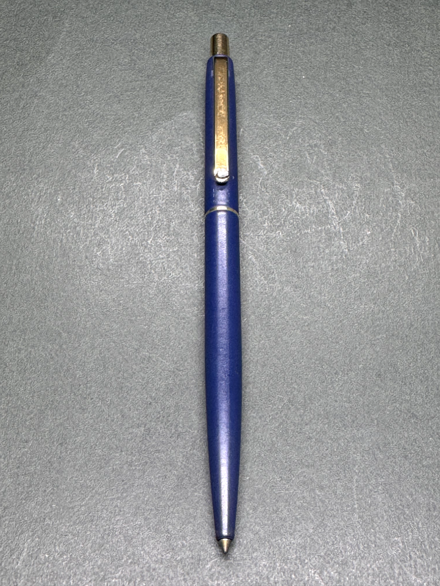 筆記具 MONTBLANC noblesse Excellent] MONTBLANC Noblesse Slimline Navy-Blue GT Vintage Knock