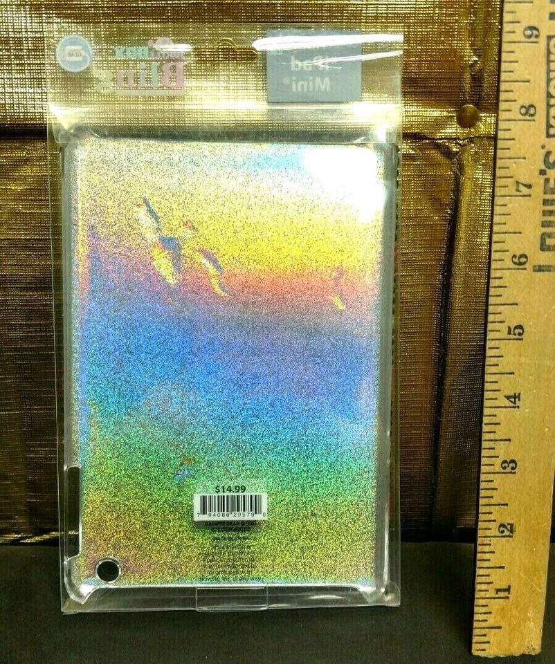 iPad Mini Rhinestone Case Hard Shell GEN 1 / 2 / 3 Tablet Bling Pink Black Plaid - Image 3 of 3