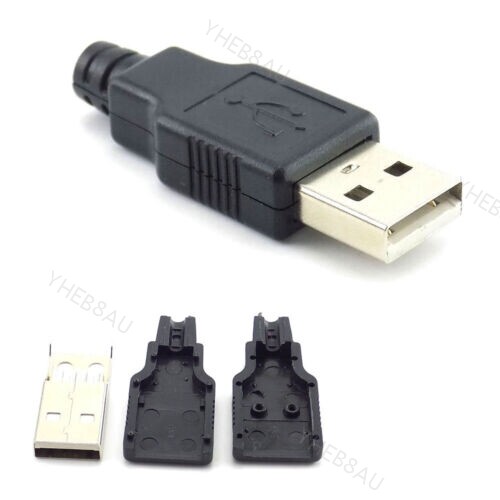 USB Male female Type-A Connector diy 2.0 Plug Adapter jack Cover 4-pin 15H - Picture 6 of 9