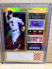 BRADEN SHEWMAKE 2018 USA Baseball Contenders True Gold 10/10 SSP Astros 🔥