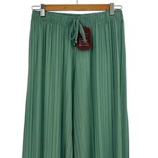 Womens Wide Leg Pleated Pants Ladies Casual Lightweight Summer Palazzo Trousers