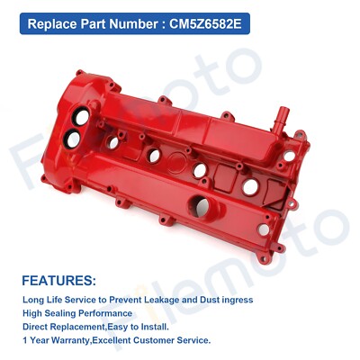 Aluminum Engine Valve Cover w/Gasket Bolts for 12-14 Ford Focus