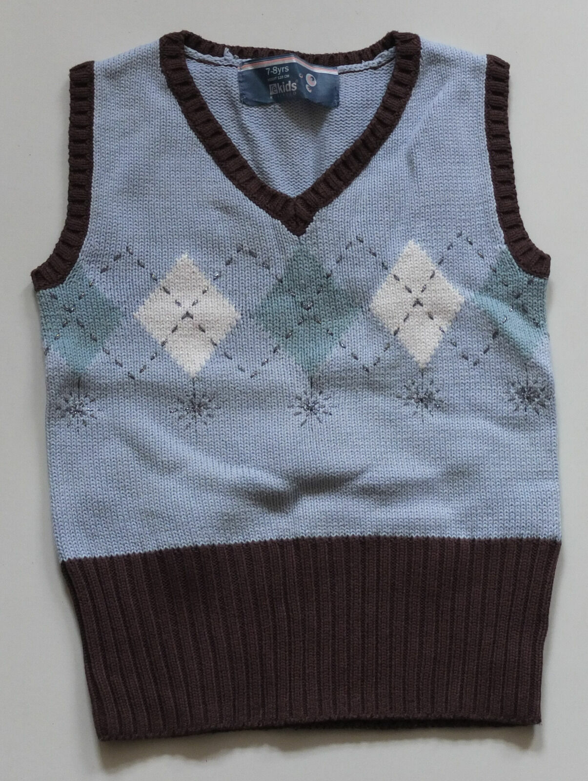 Rekids Chaleco Encantador Talla 128 7-8 Años. TOP Con Brillos