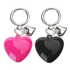 Elegant Keychain with Heart Pendant Fashionable Keyrings Large Heart Keychain