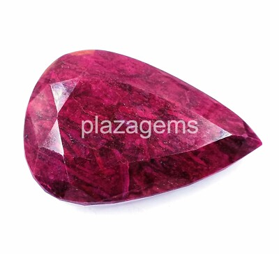 Natural EGL Certified 1102 Ct African Red Color Ruby Pear Cut Huge Gemstone R