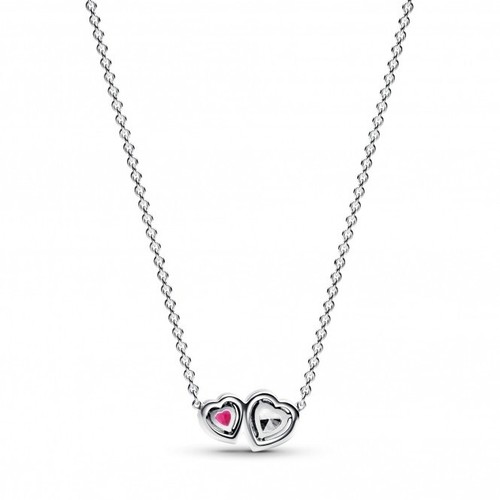Pandora Halo Hearts Pendant Necklace, STERLING SILVER S925 ALE, With POUCH - 第 3/3 張圖片