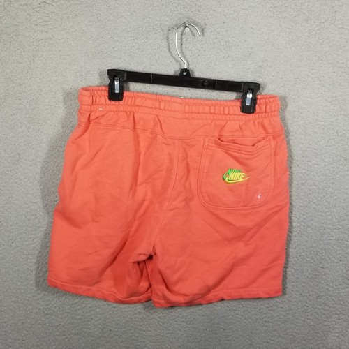 Nike Sportswear Essentials+ French Terry Shorts Mens Medium Coral Dd4682-814 - Picture 2 of 11