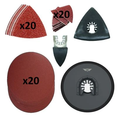 Topstools 63PC Blade Set for Dewalt Stanley Black and Decker Bosch Multitool