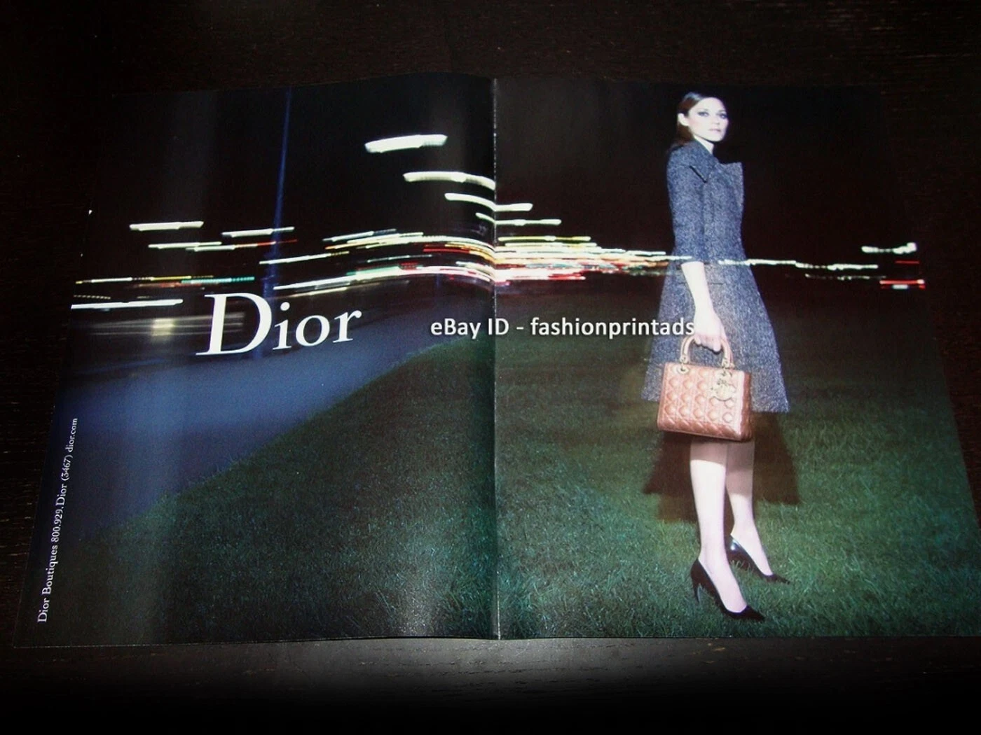 DIOR Sacs à main 2 pages PUBLICITÉ IMPRIMÉE automne 2014 MARION COTILLARD Lady Dior