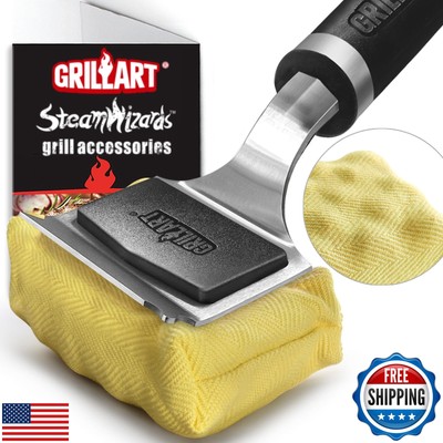 GRILLART Grill Brush for Outdoor Grill Bristle Free - Reinforced Grill Cleane