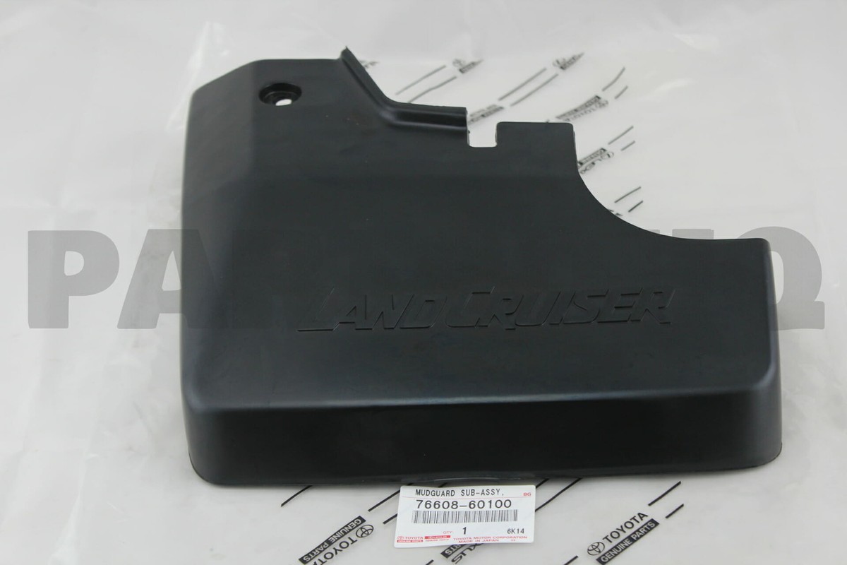 A-3 7660860100 Genuine Toyota MUDGUARD SUB-ASSY, QUARTER PANEL, REAR