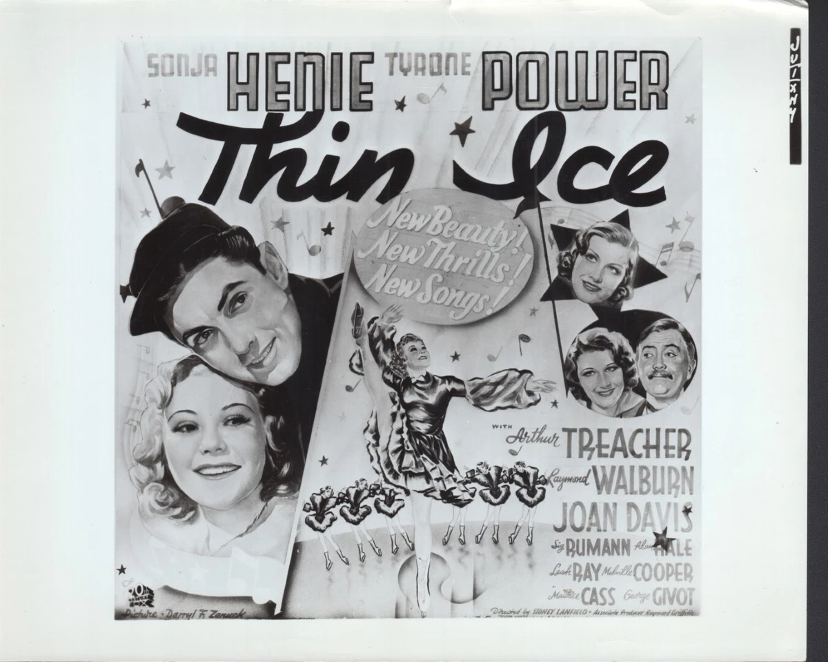 Thin Ice (1937) 8x10 black & white movie photo #nn Reproduction | eBay