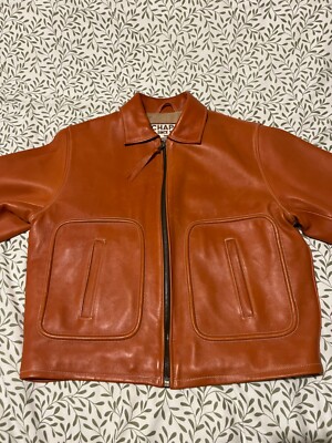 Chapal Lederjacke Herren Gr. L orange guter Zustand 