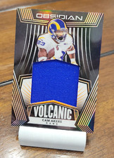 2020 Panini Obsidian - Volcanic Material Black #VM-21 Cam Akers /75 LA Rams