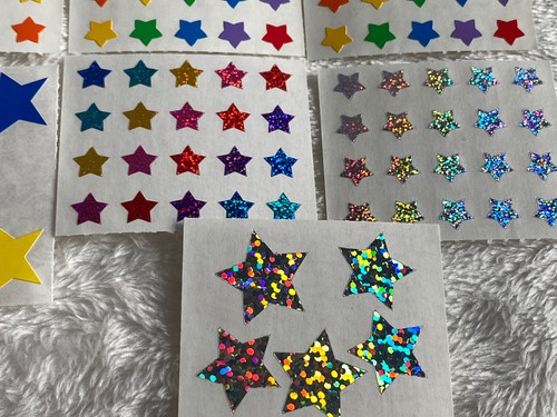 Mrs. Grossman's Sticker Lot Stars Vintage 80s 90s Mini Foil 11 Mods Sheets - Picture 5 of 8