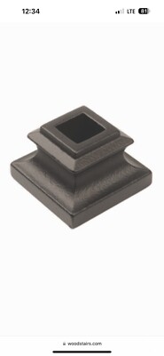 LI-ALFSH01 Aluminium Level Shoe 1/2 Level Square Run Balusters 15pk